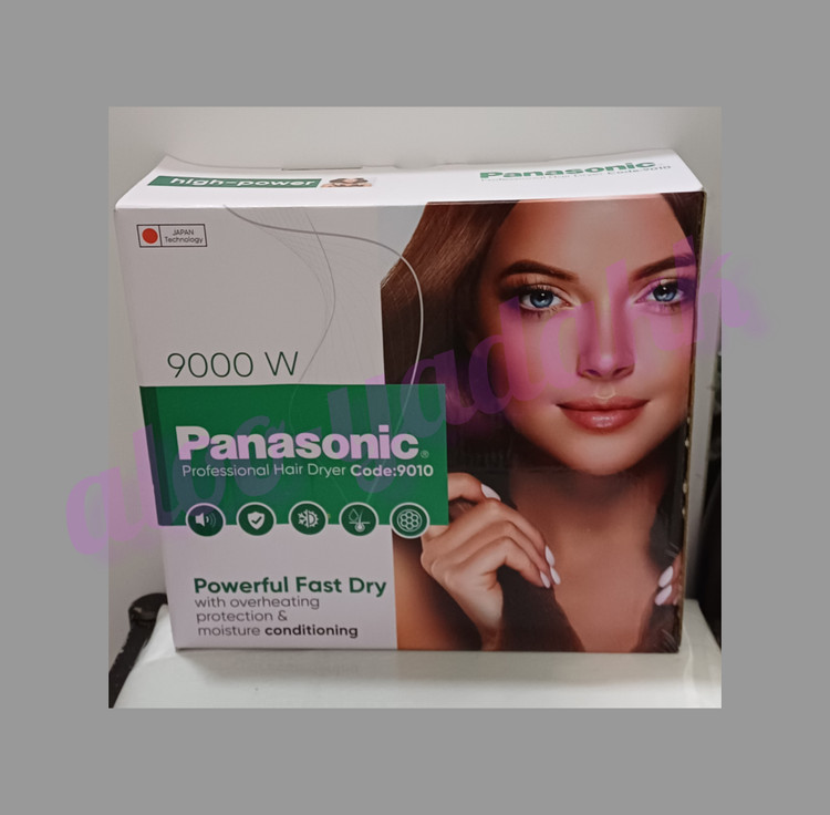 سشوار مو Panasonic مدل 9010 (قدرت بالا و طراحی حرفهای)