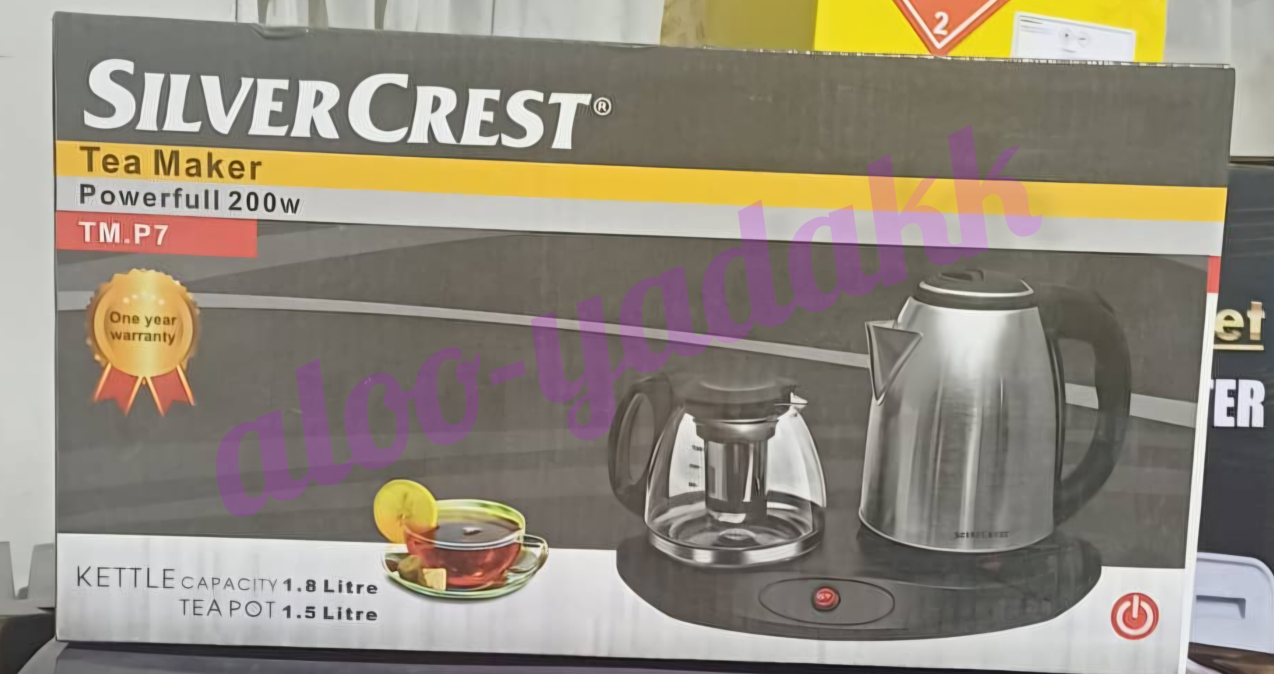 چای‌ساز کنارهمی کتری استیل silver Crest– مقاوم و سریع‌جوش