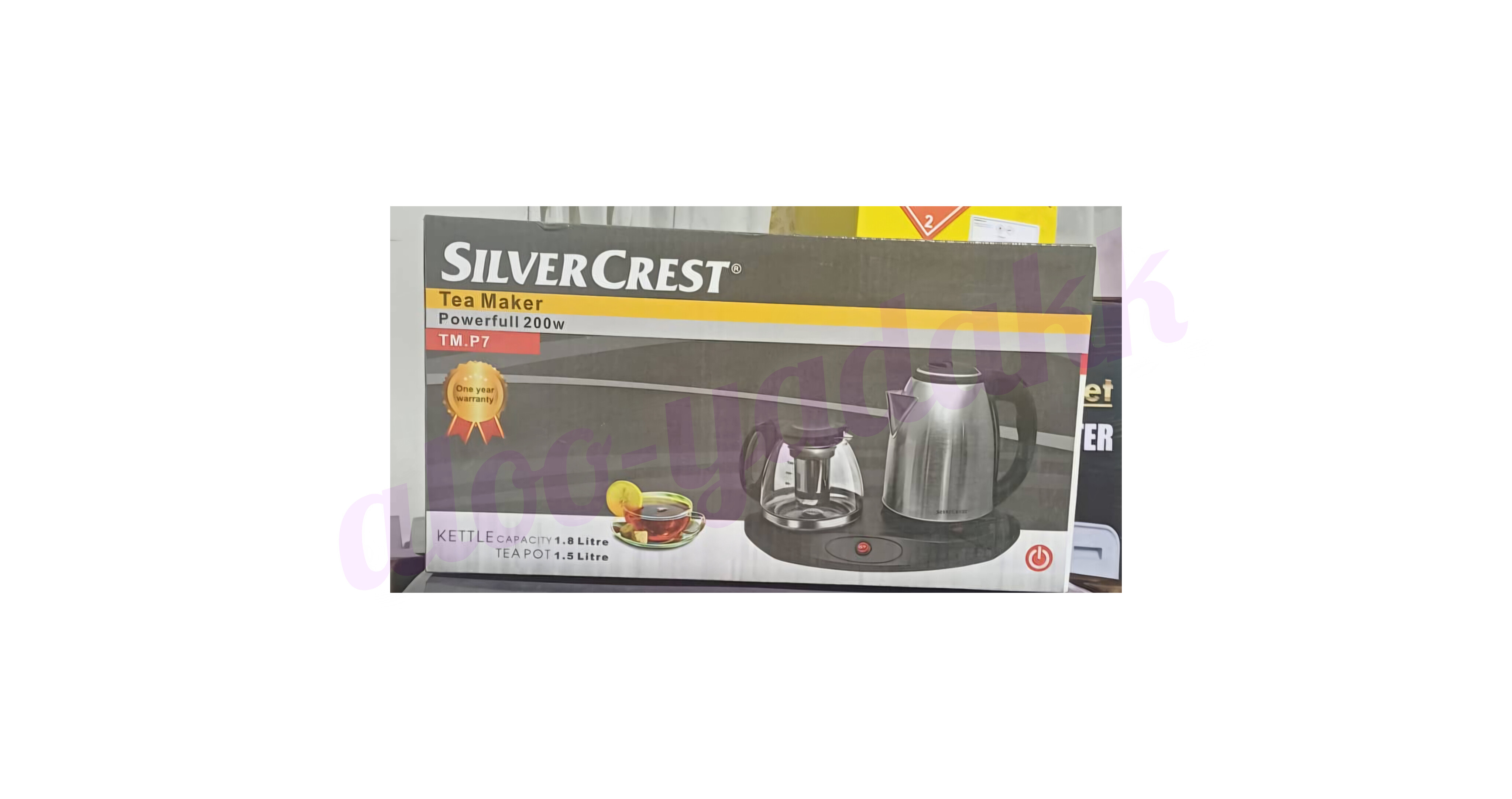 چای‌ساز کنارهمی کتری استیل silver Crest– مقاوم و سریع‌جوش