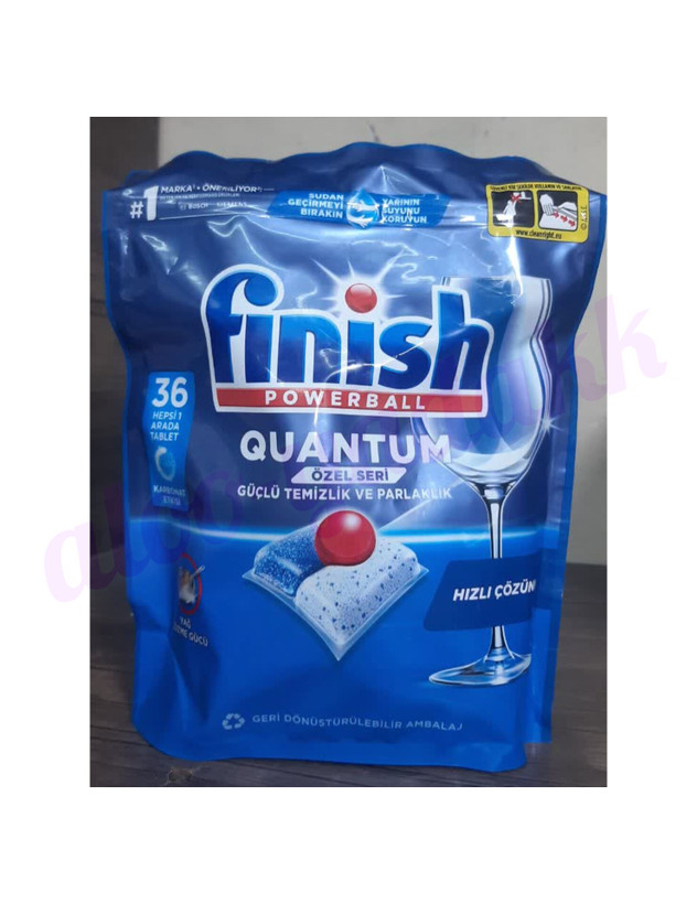 قرص ظرفشویی ۳۶ عددی FINISH Quantum Powerball(اورجینال)