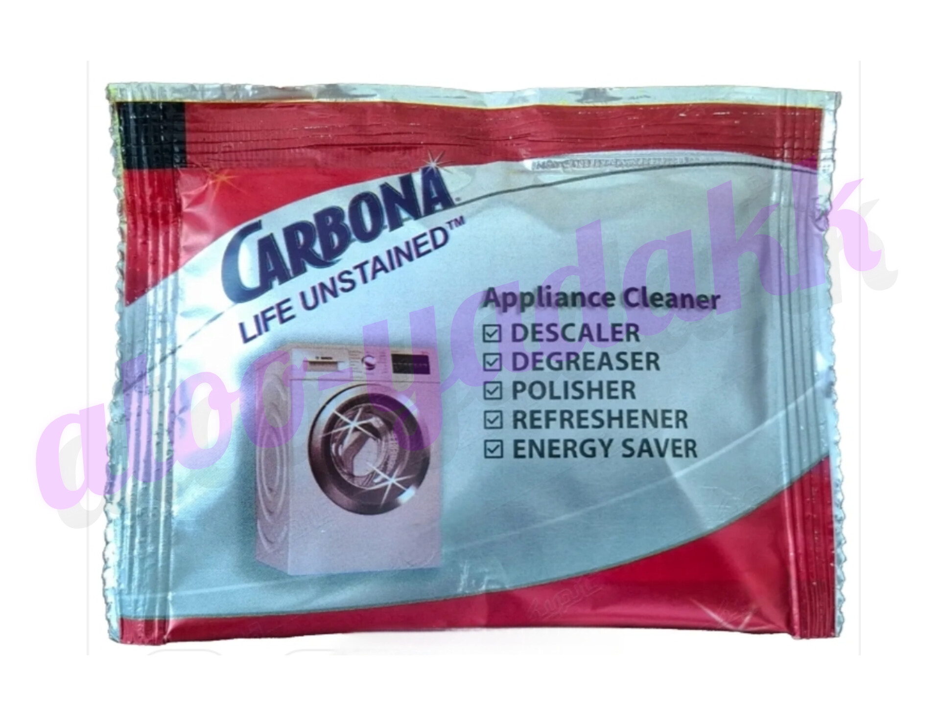 پودر جرمگیر ماشین لباسشویی و ماشین ظرفشویی ال‌جی Carbona یک عددی