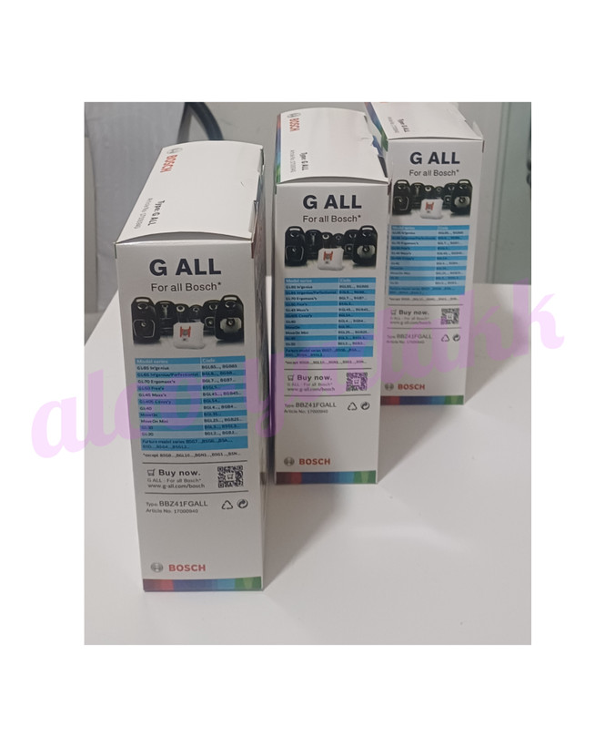 پک ۳ عددی پاکت میکروفیلتری جعبهای جاروبرقی بوش GALL